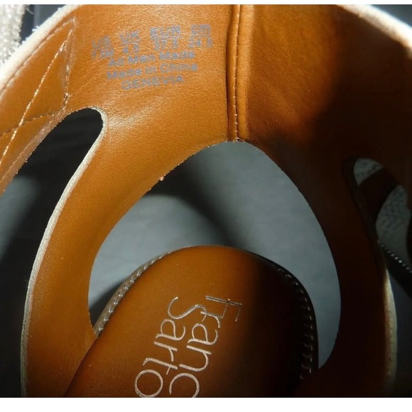 NEW Franco Sarto Women Genevia Gladiator Snakeskin Print Strappy Sandals 7.5M - Picture 9 of 10